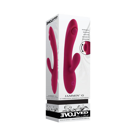 Evolved 'Jammin G' Rechargeable Tapping Dual Stim Vibrator