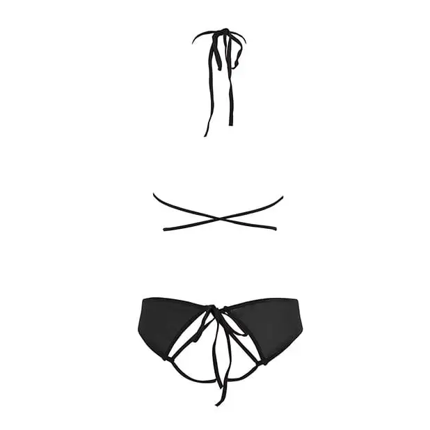 Allure Lingerie Lingerie - Packaged Allure Marley Mesh Peek A Boo Top & Open Panty at the Haus of Shag