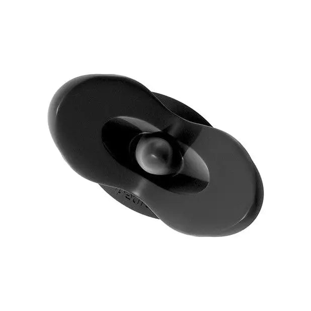 Anal Fantasy Collection Insta Gaper: sleek, black, oval-shaped object with central protrusion