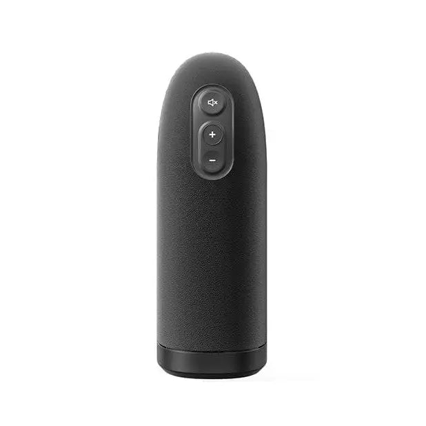 Black wireless speaker for Arcwave Ion powered air masturbation sleeve on white background