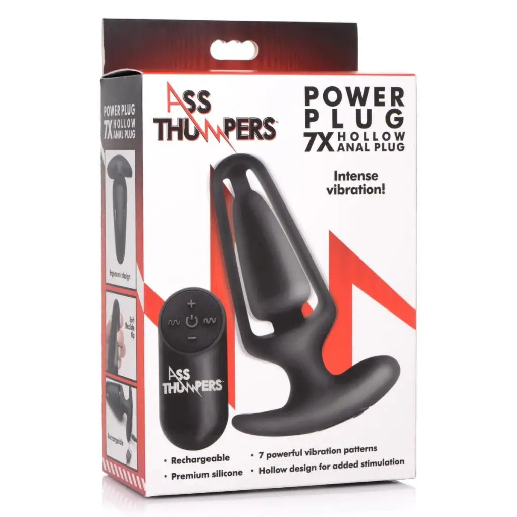 Ass Thumpers Power Plug: Hollow Anal Plug with Remote Control for Enhanced Pleasure