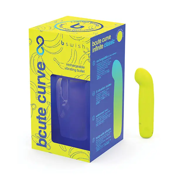 B Swish Bcute Classic Curve Infinite Limited Edition - Yellow - Plain Vibrator