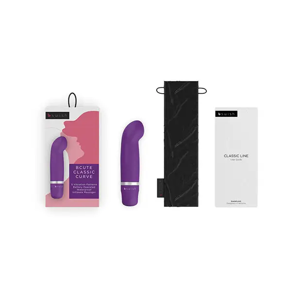 B Swish Bcute Classic Curve Vibrator - Purple - Plain Vibrator