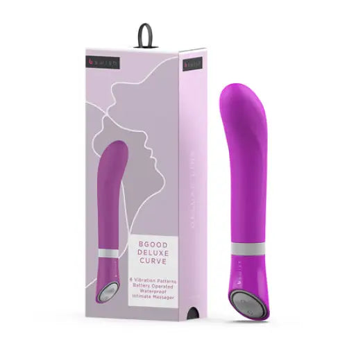 B Swish Bgood Deluxe Curve Vibrator - Purple - Plain Vibrator