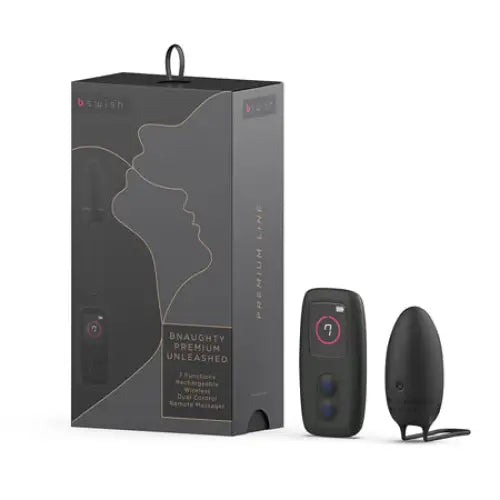 B Swish Bnaughty Premium Unleashed Vibrator - Black - Egg Vibrator