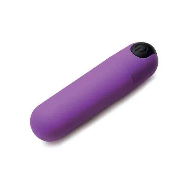 BANG! Vibrating Bullet with Remote Control - Purple Massager in Body Safe Silicone