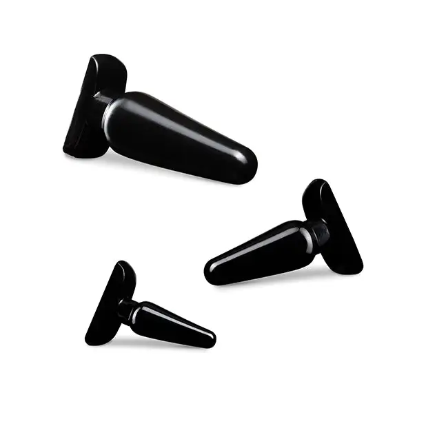 Anal Adventures By Blush Basic Kit Black Anal Plug - Black - Butt Plug