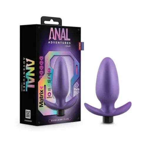 Blush Anal Adventures Matrix Excelsior Plug - Purple - Butt Plug