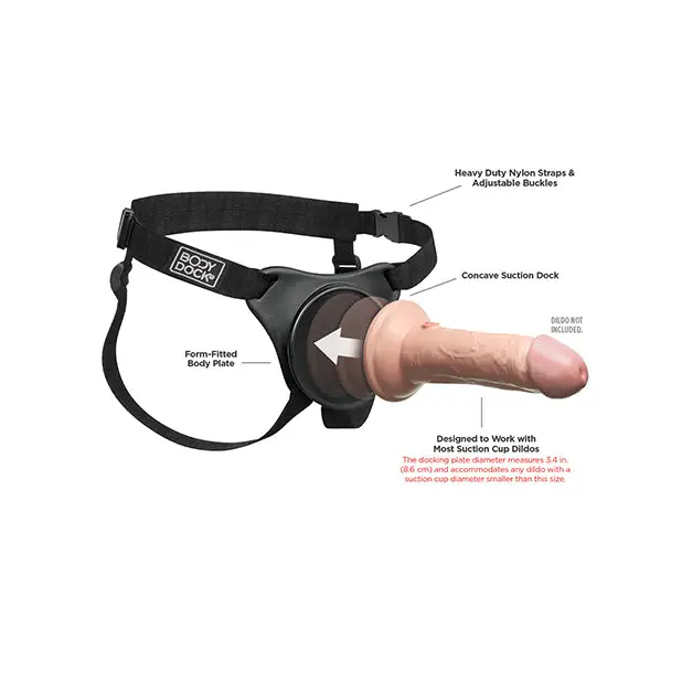 Body Dock Original Strap-On Harness - Black - Strap On Harness