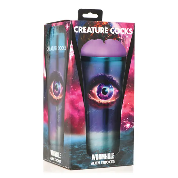 Creature Cocks Wormhole Alien Stroker - Purple - Manual Stroker