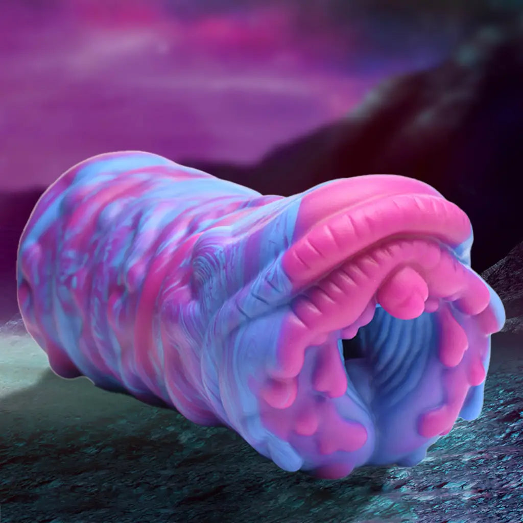 Colorful Creature Cocks Cyclone Stroker, premium silicone, phthalate-free, for water-based lubricants