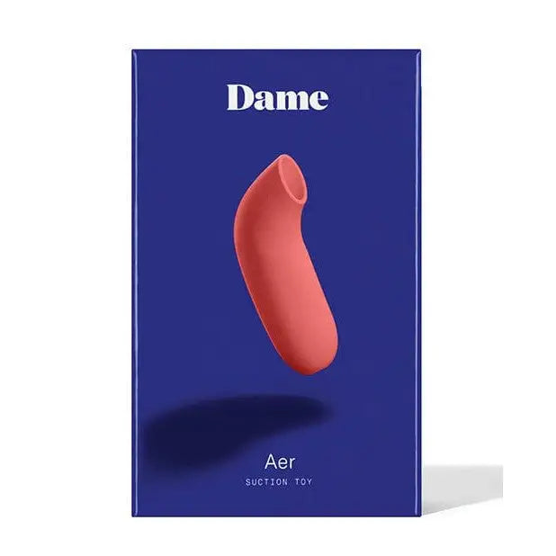 Curved, pink silicone Dame Aer Suction Toy for intimate pleasure and enhanced experiences