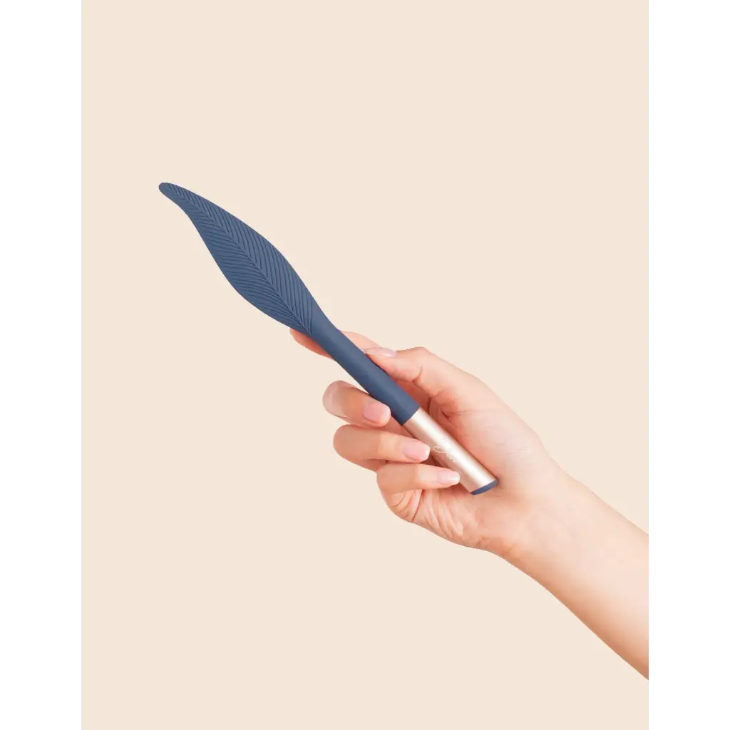 Deia ’The Feather’ Vibrating Tickler - Blue - Stimulators