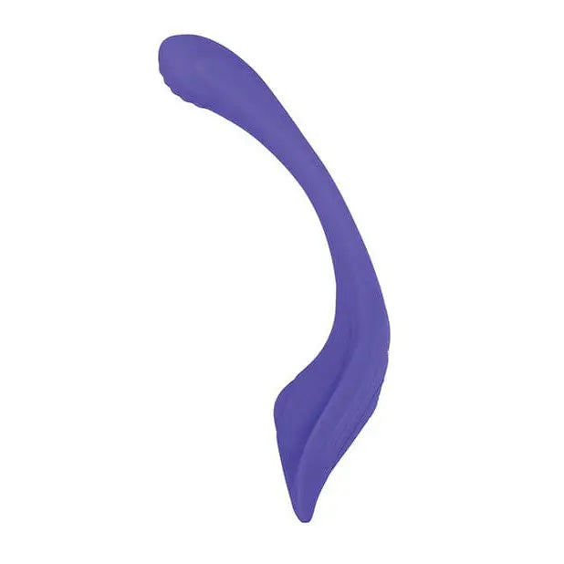 Purple plastic nose brush displayed with Evolved ’Anywhere’ Wearable Stimulator