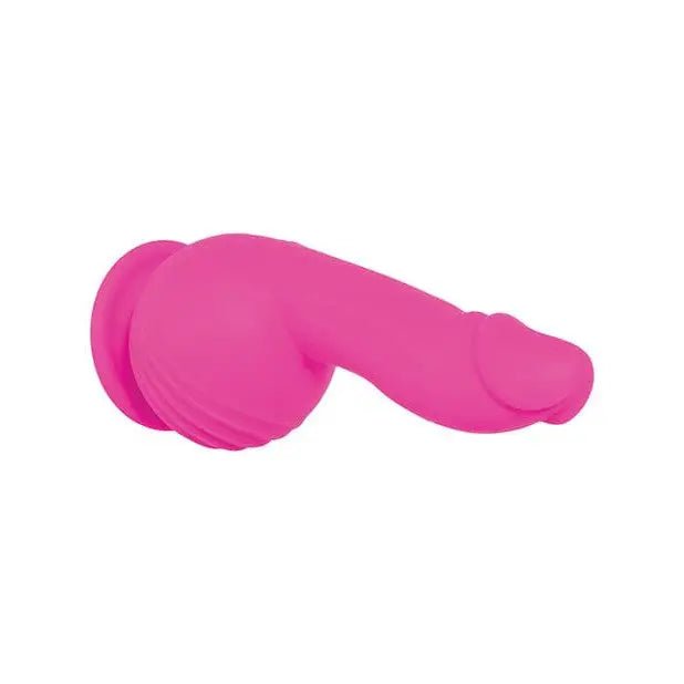 Evolved ’Ballistic’ Vibrator with suction cup base and pink silicone curved nose