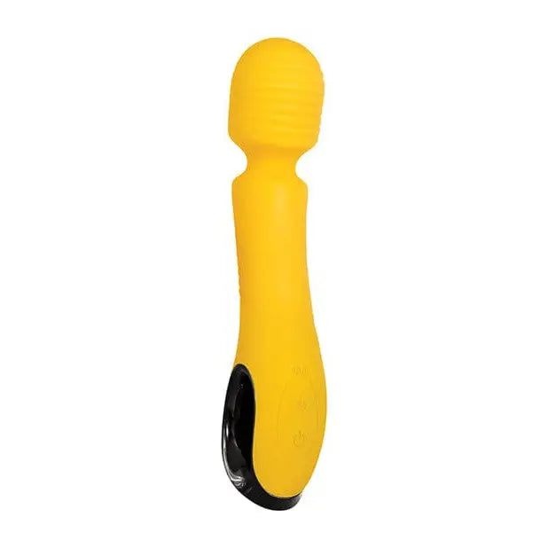 Evolved Buttercup waterproof wand with yellow plastic head and a black handle with turbo mode