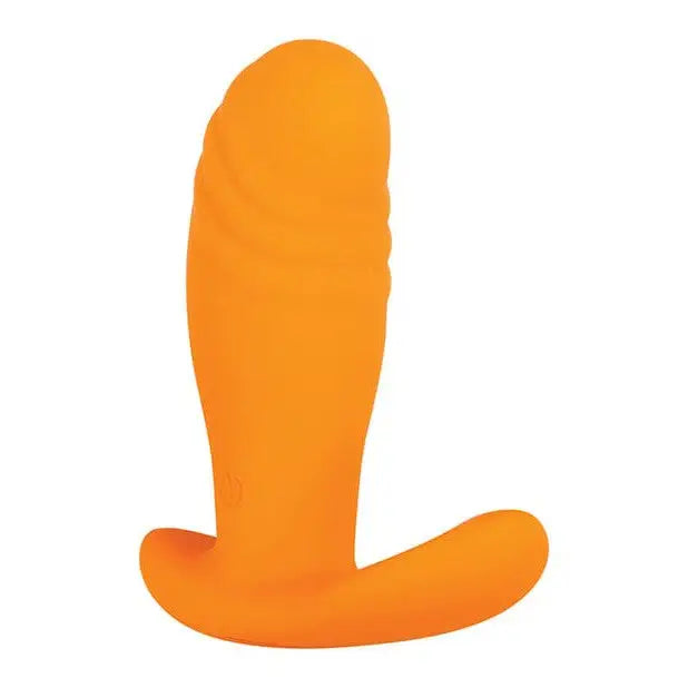 Evolved Creamsicle Plug - Orange Silicone with White Background - Wireless Remote Control