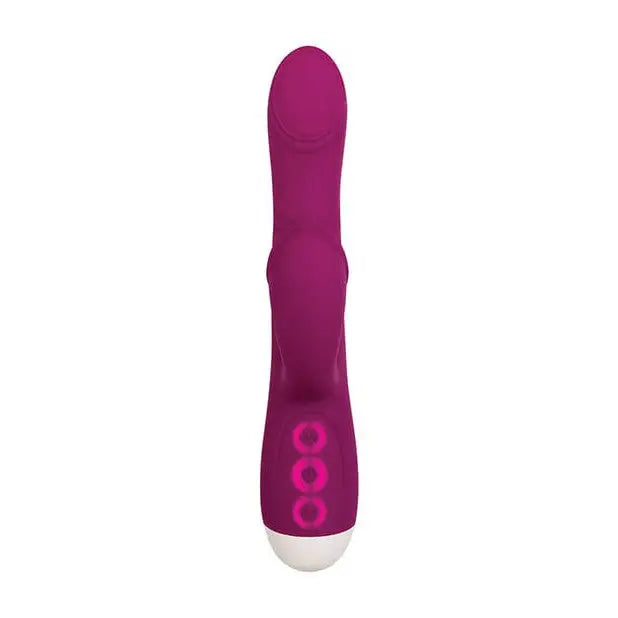 Close up of ’Evolved Double Tap’ Thumping Rabbit Vibrator with number displayed