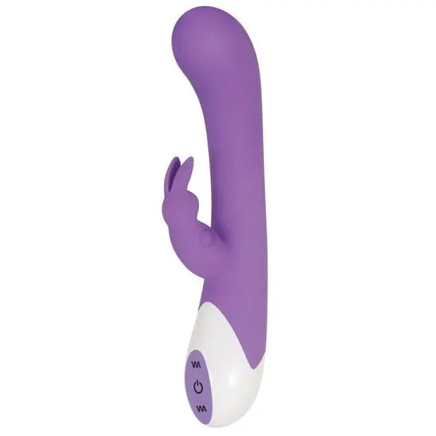 Evolved Enchanted Bunny flexible purple and white silicone rabbit vibrator