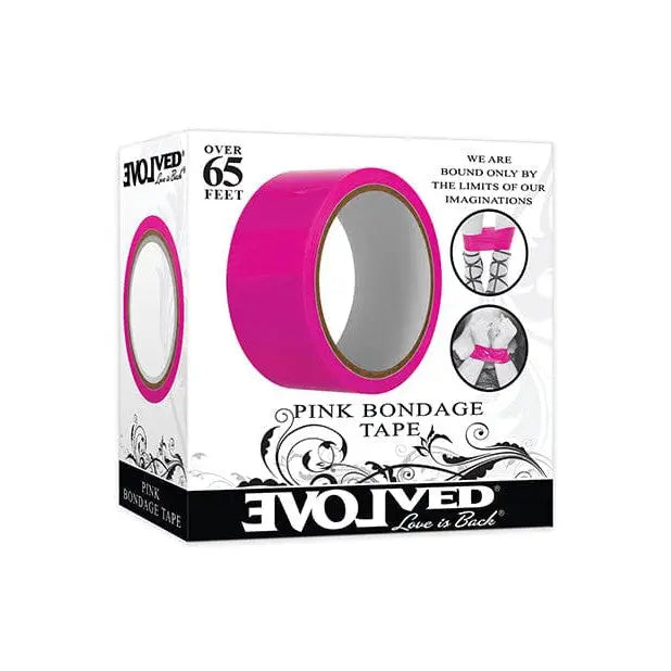 Pink Evolved PVC Bondage Tape for versatile, non-sticky bondage play