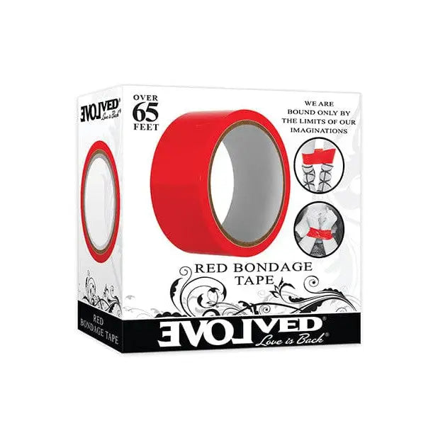 Red bondage tape, 50 mm, available in Evolved PVC Bondage Tape product for durability