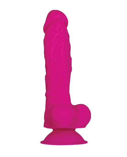 Evolved Realistic Dildo Pink / 6.5" / 3.05" Evolved The Dahlia 9" Flexible Dildo with Suction Cup Base at the Haus of Shag