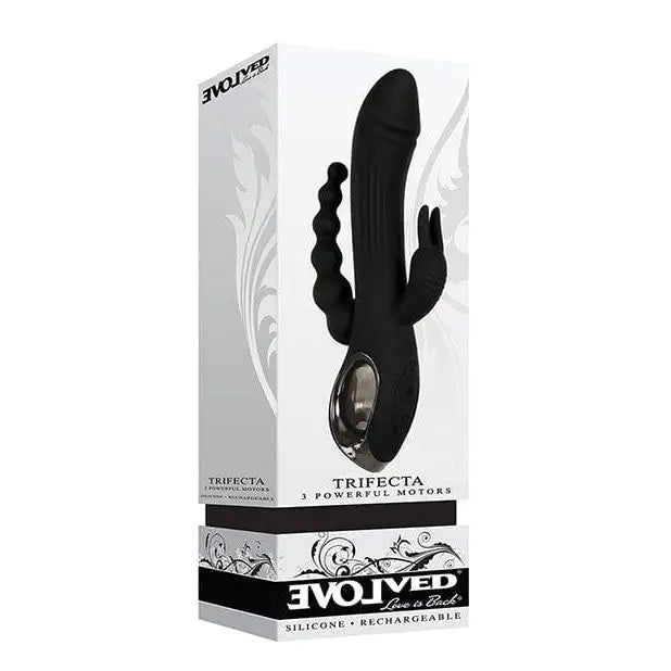 Evolved Trifecta Triple Stimulating Rabbit with Black Silicon Vibrating Device