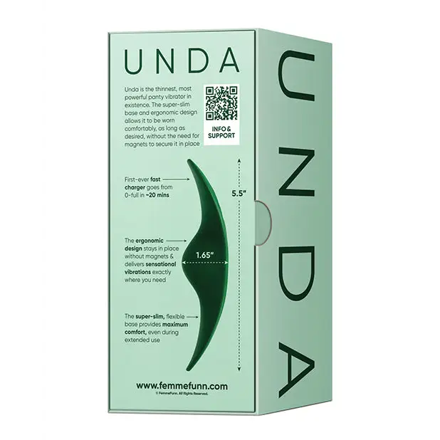 ’femme Fun Unda Thin Panty Vibe - Dark Green - Stimulators