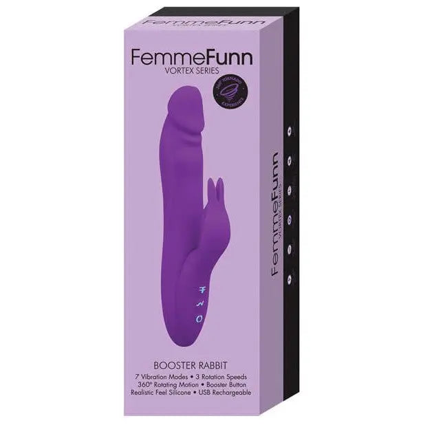 Femme Funn BOOSTER RABBIT Strong Rabbit Vibrator in purple for ultimate pleasure
