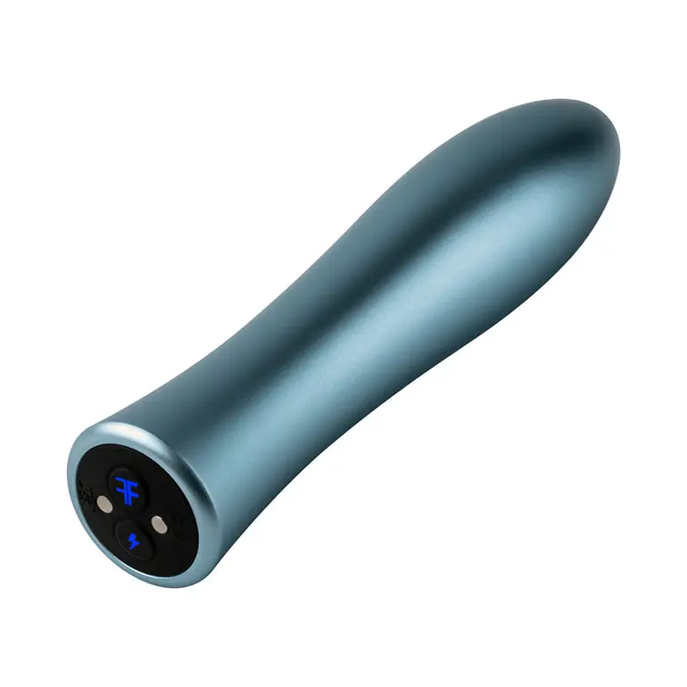 Femme Funn Bougie Bullet Heat Retaining Metal Bullet Vibrator - Blue - Bullet Vibrator