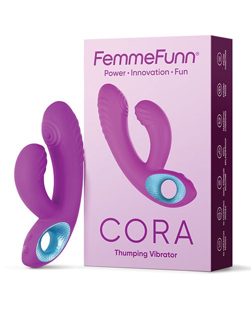Femme Funn Rabbit Purple Femme Funn CORA Thumping Rabbit Vibrator at the Haus of Shag