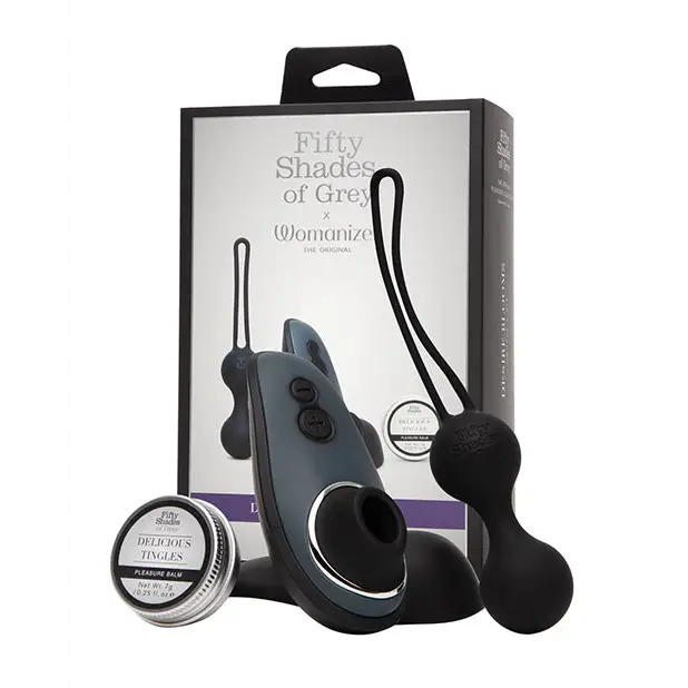 Fifty Shades of Grey Womanizer Desire Blooms Kit - Black - Vibrator Kit
