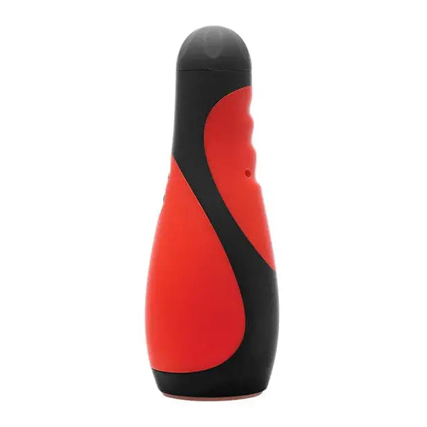 Thermo bottle with a red and black design from LoveBotz Vibra Head Bionic Auto Stroker