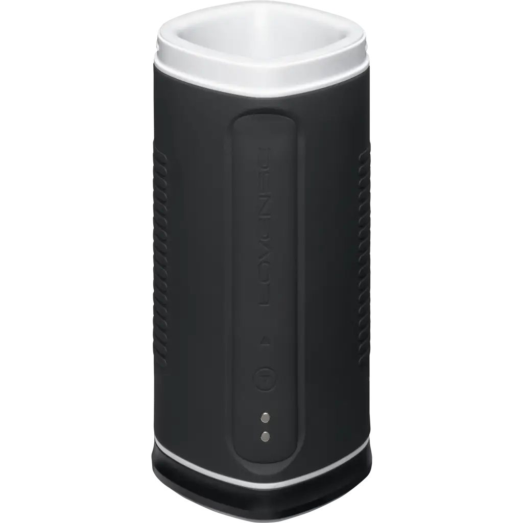 Thermo portable coffee mug with Lovense Calor App-compatible masturbator in view