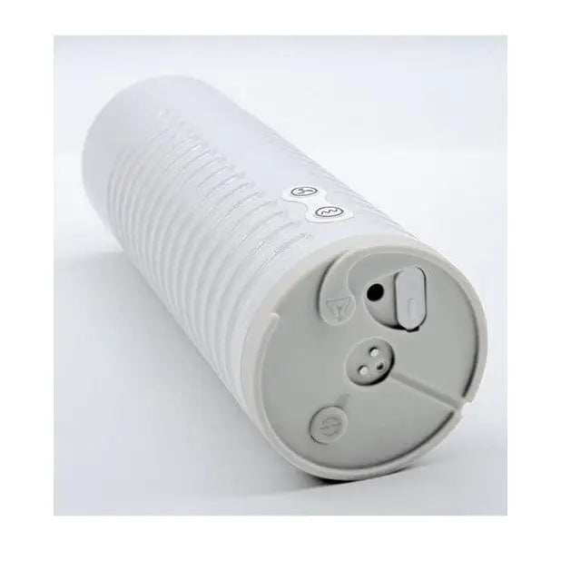 Lovense Max 2 Rechargeable Male Masturbator – white cylinder with white cover