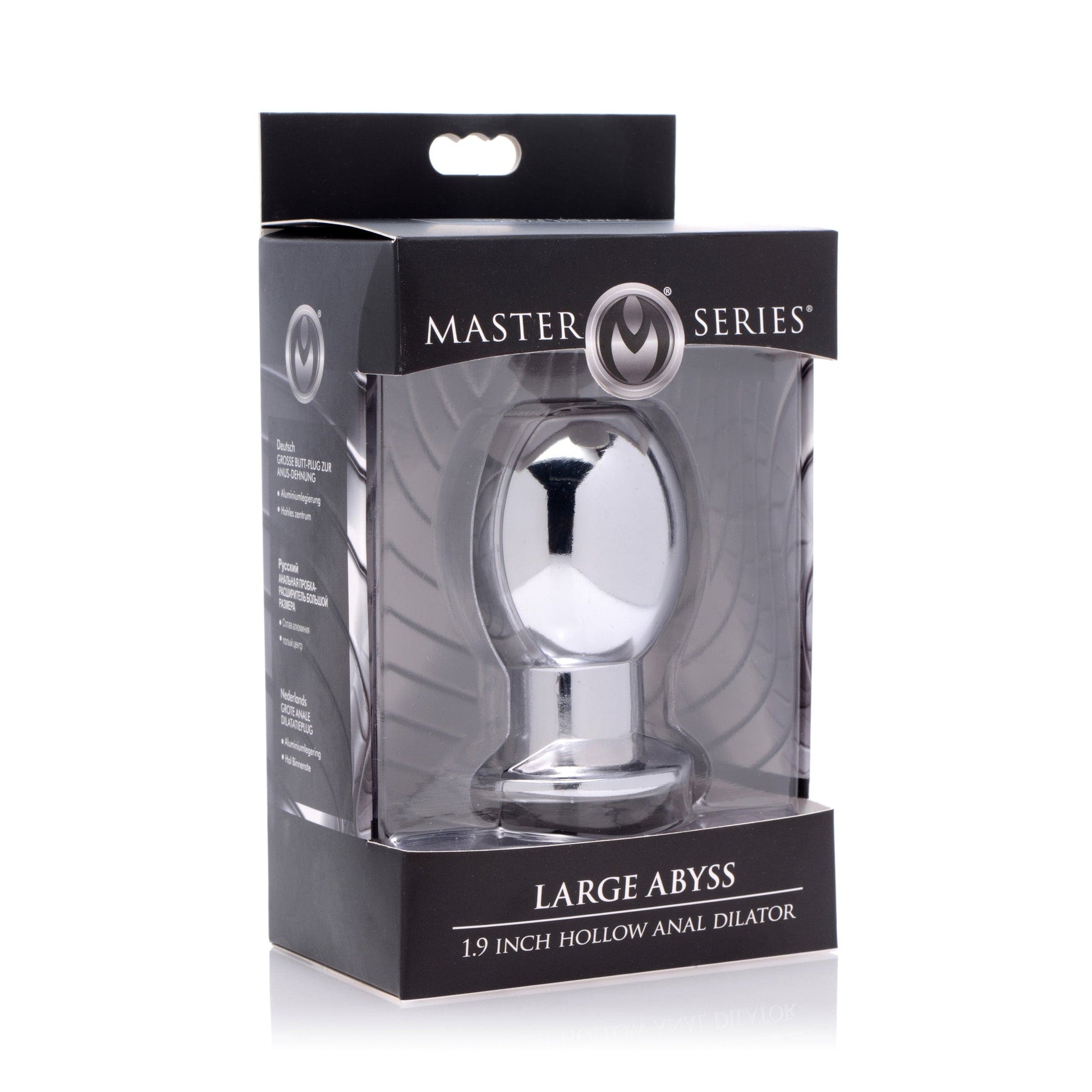 Master Series Hollow Plug Large Abyss 1.9 Inch Hollow Anal Dilator at the Haus of Shag