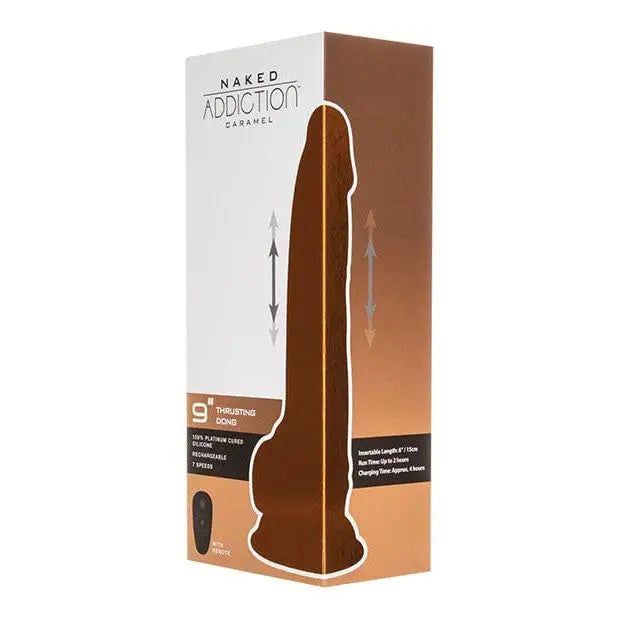 Naked Addiction platinum cured silicone dildo with remote and suction base