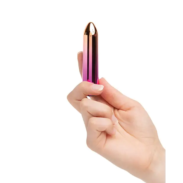 Nu Sensuelle Aluminium Point Rechargeable Bullet - Multicolor - Multi-Color - Bullet Vibrator