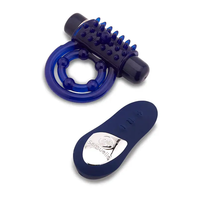 Nu Sensuelle Endure Cock Ring with Remote Control - Blue - Cock Ring