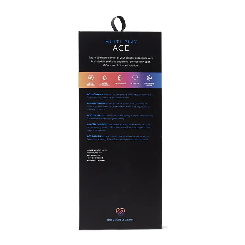 Nu Sensuelle Multi-Play Ace - Black - Plain Vibrator