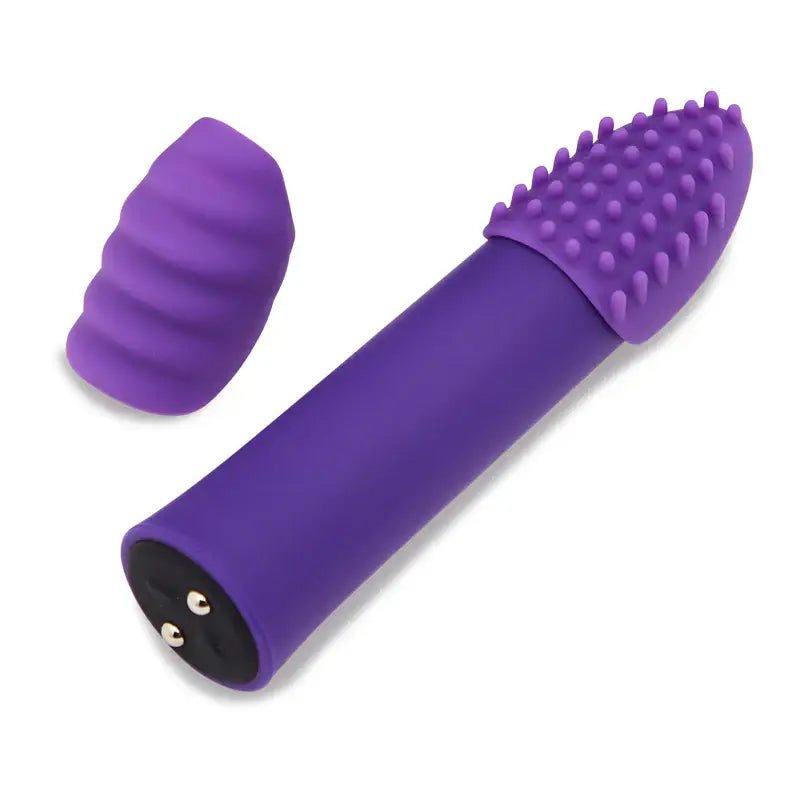 Nu Sensuelle Point Plus Bullet with Textured Sleeves Rechargeable Bullet - Stimulators