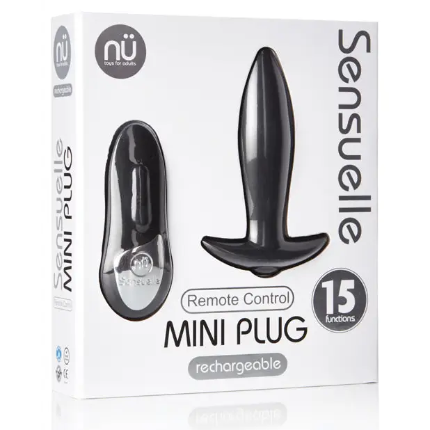 Nu Sensuelle Remote Control Mini-Plug - Black - Powered Butt Plug