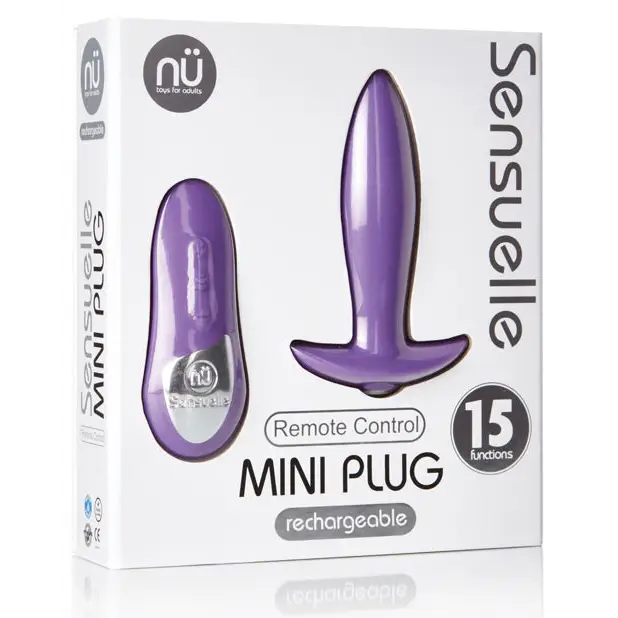 Nu Sensuelle Remote Control Mini-Plug - Purple - Powered Butt Plug
