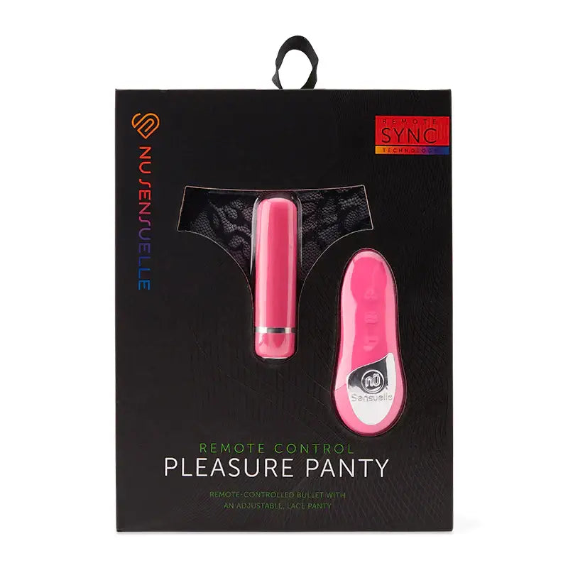 Nu Sensuelle Remote Control Pleasure Panty - Pink - Wearable Stimulator
