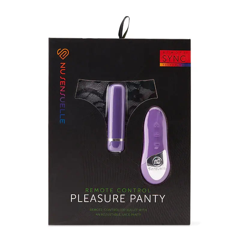 Nu Sensuelle Remote Control Pleasure Panty - Purple - Wearable Stimulator