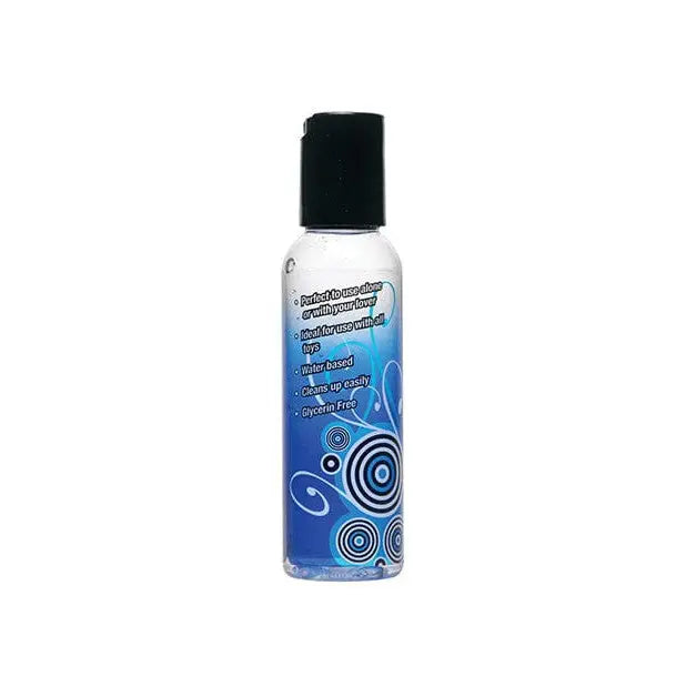 Passion Water Based Lubricant - Bottle with Blue Swirl Design on Label