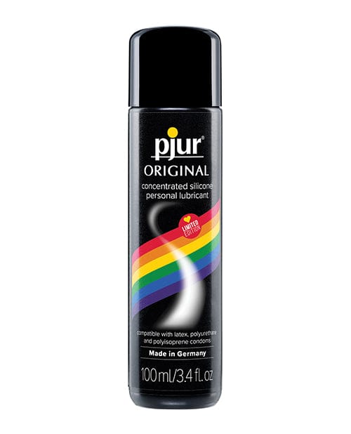 pjur Silicone Lubricant 3.4 oz. pjur Original Rainbow Edition Silicone Personal Lubricant at the Haus of Shag