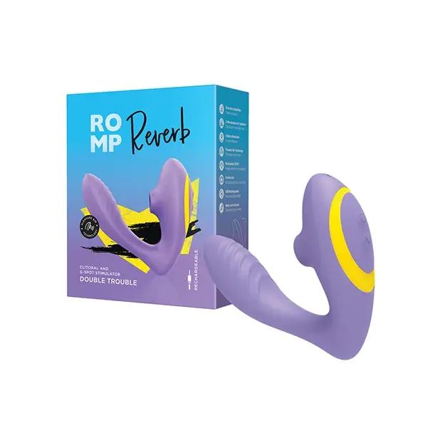ROMP Reverb Purple Rabbit Vibrator - Purple - Wearable Vibrator