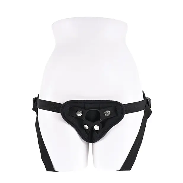 Saffron Breathable Mesh Strap-On - Black - Strap Ons