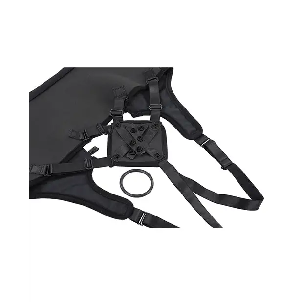 Saffron High Waisted Strap-On Corset - Black - Strap Ons